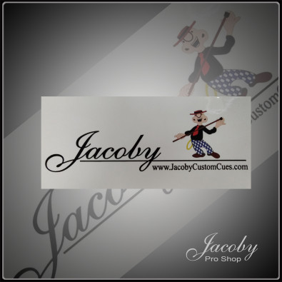 Jacoby Window Sticker 10" X 4.5"